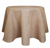 108" Round Natural Burlap Tablecloth Table Cover Wedding Party Catering"