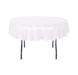 58" Inch Round Polyester Tablecloth 24 Color Table Cover Wedding Catering Dinner"