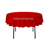 58" Inch Round Polyester Tablecloth 24 Color Table Cover Wedding Catering Dinner"