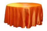 5 Pack 132" Inch Round Satin Tablecloth 21 Colors Table Cover Wedding Banquet"