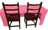 8' Ft Fitted Polyester Tablecloth Open Back Tablecover Trade Show Booth 24 Color"