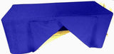 6' Ft. Fitted Slit Open Back Polyester Tablecloth Shows Table Cover Royal Blue"