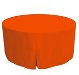 48 Inch Round Polyester Foldable Table Cover Tablecloth Trade Show 18 Color"