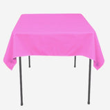 50 pack 60"x 60" Square Overlay Tablecloth 100% polyester Wholesale Wedding"