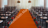 50 Ft Satin Aisle Runner 60" Wide 100% Seamless Fabric Wedding 20 Colors"