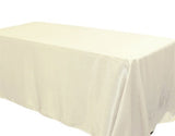 5 Pack 90x156" Rectangular Satin Tablecloth Wedding Party Catering"
