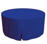 48 Inch Round Polyester Foldable Table Cover Tablecloth Trade Show 18 Color"