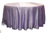 132" Inch Round Satin Tablecloth 21 Colors Table Cover Wedding Banquet Catering"