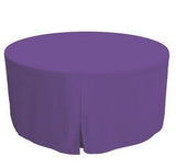 48 Inch Round Polyester Foldable Table Cover Tablecloth Trade Show 18 Color"
