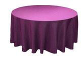 132" Inch Round Polyester Tablecloth 24 Color Table Cover Wedding Banquet"