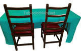 8' Ft Fitted Polyester Tablecloth Open Back Tablecover Trade Show Booth 24 Color"
