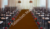 50 Ft Satin Aisle Runner 60" Wide 100% Seamless Fabric Wedding 20 Colors"
