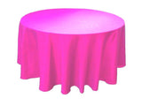 120 Inch Round Polyester Tablecloth 24 Color Table Cover Wedding Catering Party"