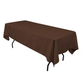 5 Pack 60"×126" Seamless 100% Polyester Tablecloths 25 Colors Wholesale Wedding"