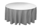 36 Pack 120" Inch round Polyester Tablecloth 24 COLOR Table Cover Wedding Party"