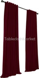 2 Polyester Panel Curtain 60 Wide X 108 Length Backdrop Background 24 Colors"