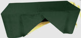 4' Ft Fitted Polyester Tablecloth Slit Back Tablecover Trade Show Booth 18 Color"