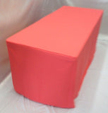 5' Ft. Fitted Polyester Table Cover Wedding Banquet Event Tablecloth 21 Colors"