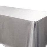 60x102" Inch Rectanglular Satin Tablecloth Wedding Seamless Catering"
