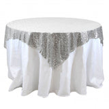 Sequin Overlay 72" × 72" Sparkly Shiny Tablecloth Design 4 Colors Wedding Party"