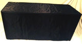 6' Ft. Fitted Waterproof Table Cover Patio Outdoor Indoor Wet Bar Black"