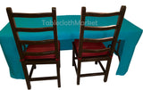 8' Ft Fitted Polyester Tablecloth Open Back Tablecover Trade Show Booth 24 Color"