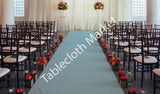 50 Ft Satin Aisle Runner 60" Wide 100% Seamless Fabric Wedding 20 Colors"
