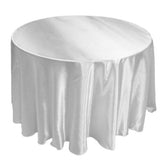 12 Pack 132" Inch Round Satin Tablecloth 21 Colors Table Cover Wedding Banquet"