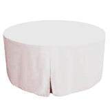48 Inch Round Polyester Foldable Table Cover Tablecloth Trade Show 18 Color"