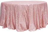 5 pack 120" Round Sequin Sparkly Design Shiny Tablecloth Table Cover 4 COLORS"