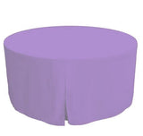 48 Inch Round Polyester Foldable Table Cover Tablecloth Trade Show 18 Color"