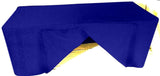 4' Ft Fitted Polyester Tablecloth Slit Back Tablecover Trade Show Booth 18 Color"