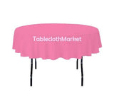 58" Inch Round Polyester Tablecloth 24 Color Table Cover Wedding Catering Dinner"