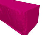 5' Ft. Fitted Polyester Table Cover Wedding Banquet Event Tablecloth 21 Colors"