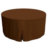48 Inch Round Polyester Foldable Table Cover Tablecloth Trade Show 18 Color"