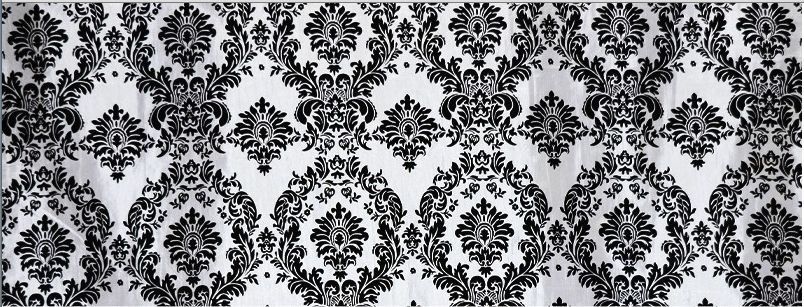 black and white damask wallpaper border