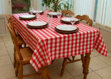 10 x Checkered Tablecloths 60"— 126" Rectangular Gingham 100% polyester 4 COLORS"