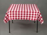 12 pack 54" x 54" Square Overlay checkered Tablecloth 100% polyester Restaurant"