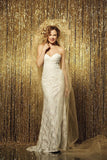 9ft Sequins Photography Backdrop 54"x108" Drape Panel Curtain Sparkly 3 Colors"