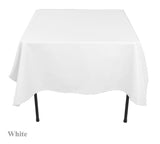 35 pack 54" x 54" Square Overlay Tablecloth 100% polyester Wholesale Wedding"