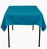 50 pack 60"x 60" Square Overlay Tablecloth 100% polyester Wholesale Wedding"