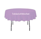 6 Pack 108" Inch Round Polyester Tablecloth 24 Color Table Cover Wedding Banquet