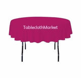 6 Pack 108" Inch Round Polyester Tablecloth 24 Color Table Cover Wedding Banquet
