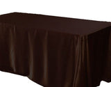 126 X 60 Inch Rectangular Satin Tablecloth Wedding Party Seamless Table Cover"
