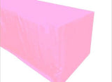 6' Ft. Fitted Polyester Table Cover Wedding Banquet Event Tablecloth 21 Colors"