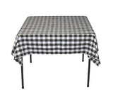 12 pack 54" x 54" Square Overlay checkered Tablecloth 100% polyester Restaurant"