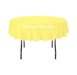 10 Pack 90" Inch Round Polyester Tablecloth 24 Color Table Cover Wedding Banquet"