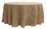 60" Round Natural Burlap Tablecloth Table Cover Wedding Party Catering"