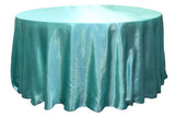 15 Pack 120" Inch Round Satin Tablecloth 21 Colors Table Cover Wedding Banquet"