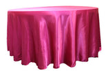 5 Pack 120" Inch Round Satin Tablecloth 21 Colors Table Cover Wedding Banquet"